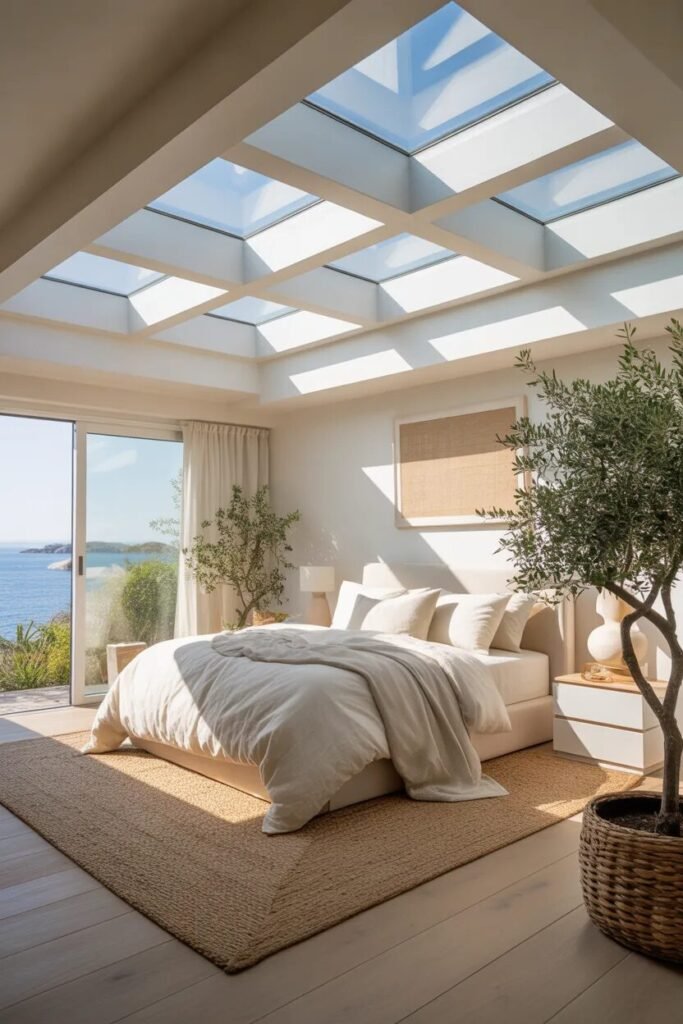 Bright beach theme bedroom ideas
