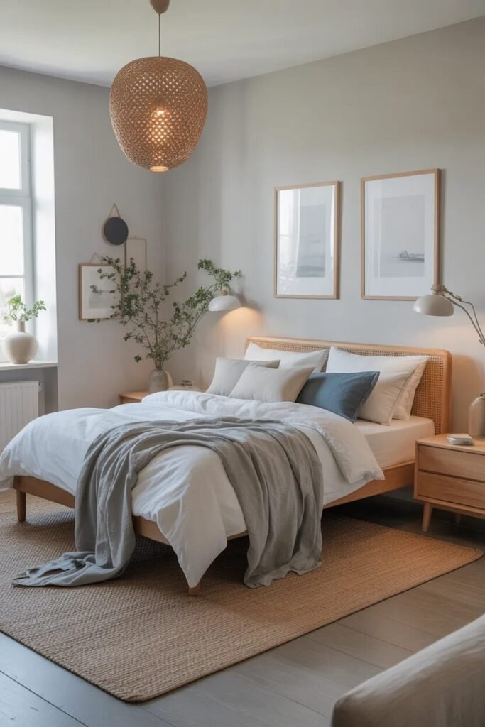 Scandinavian beach theme bedroom ideas
