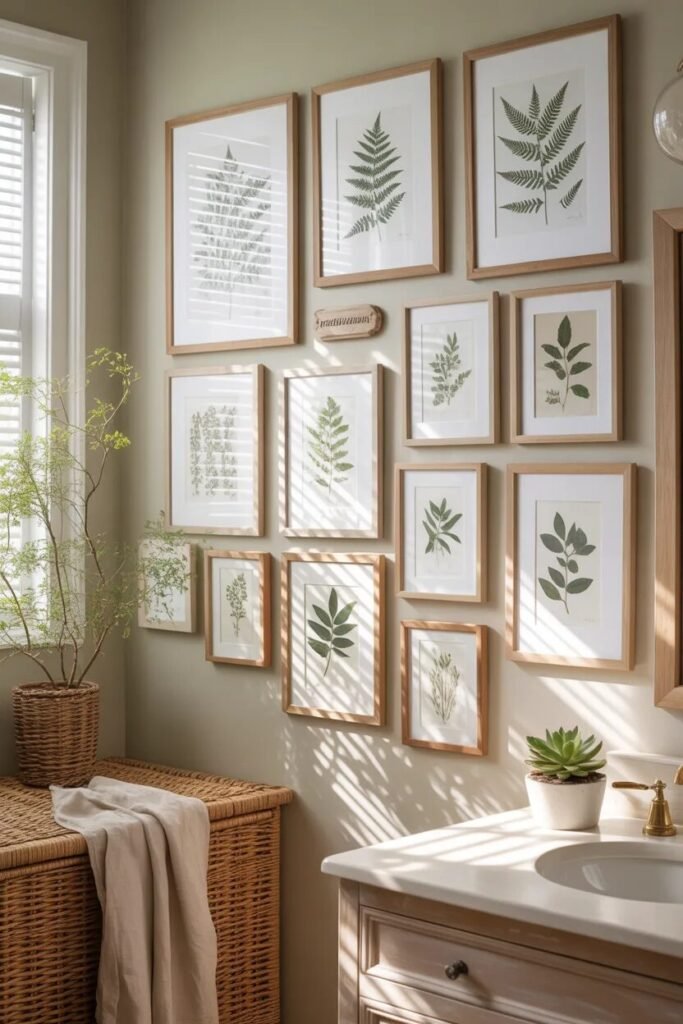 17 bathroom wall decor ideas botanical art