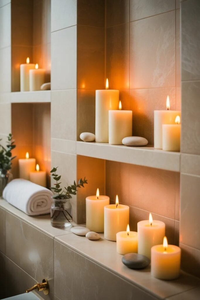 17 bathroom wall decor ideas candle wall