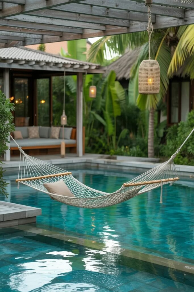 hammock unique pool landscaping ideas
