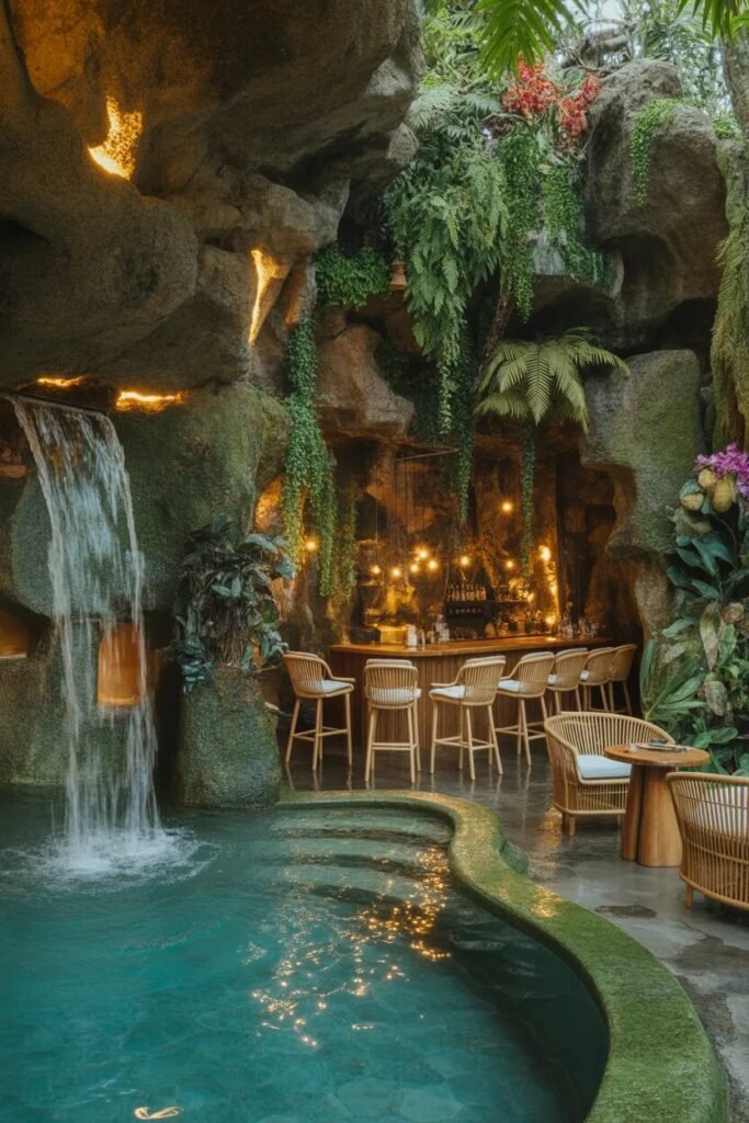 30 creative pool bar ideas jungle cave bar