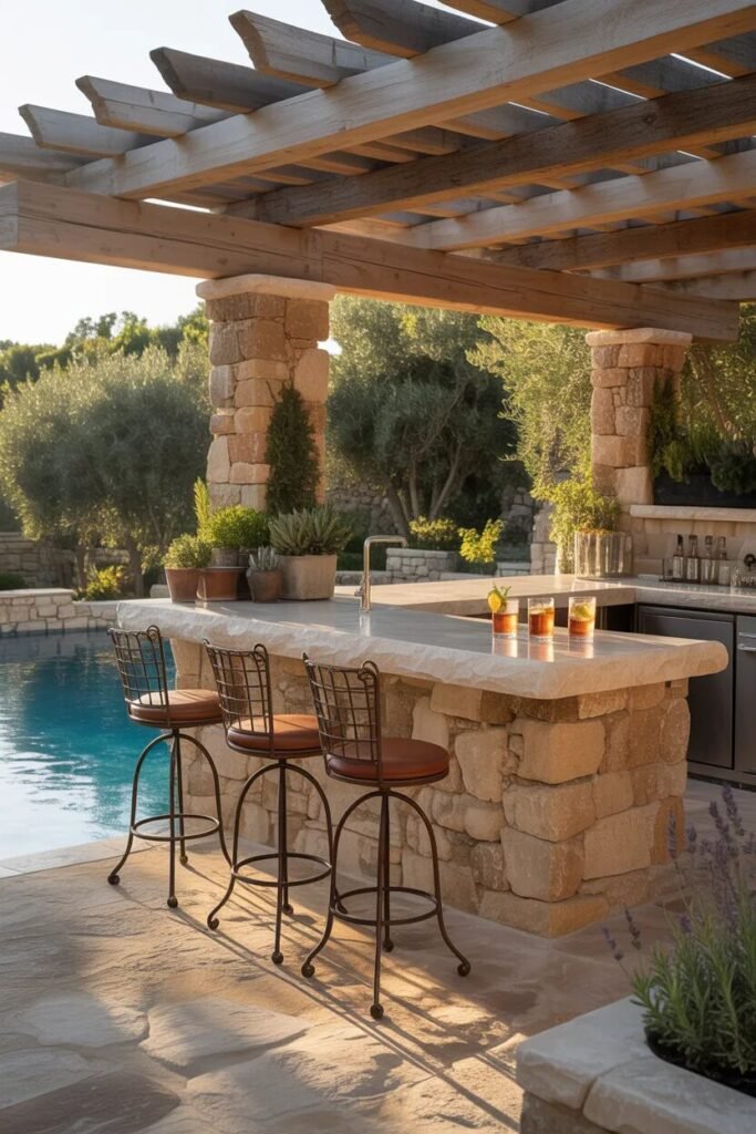 30 creative pool bar ideas stone bar