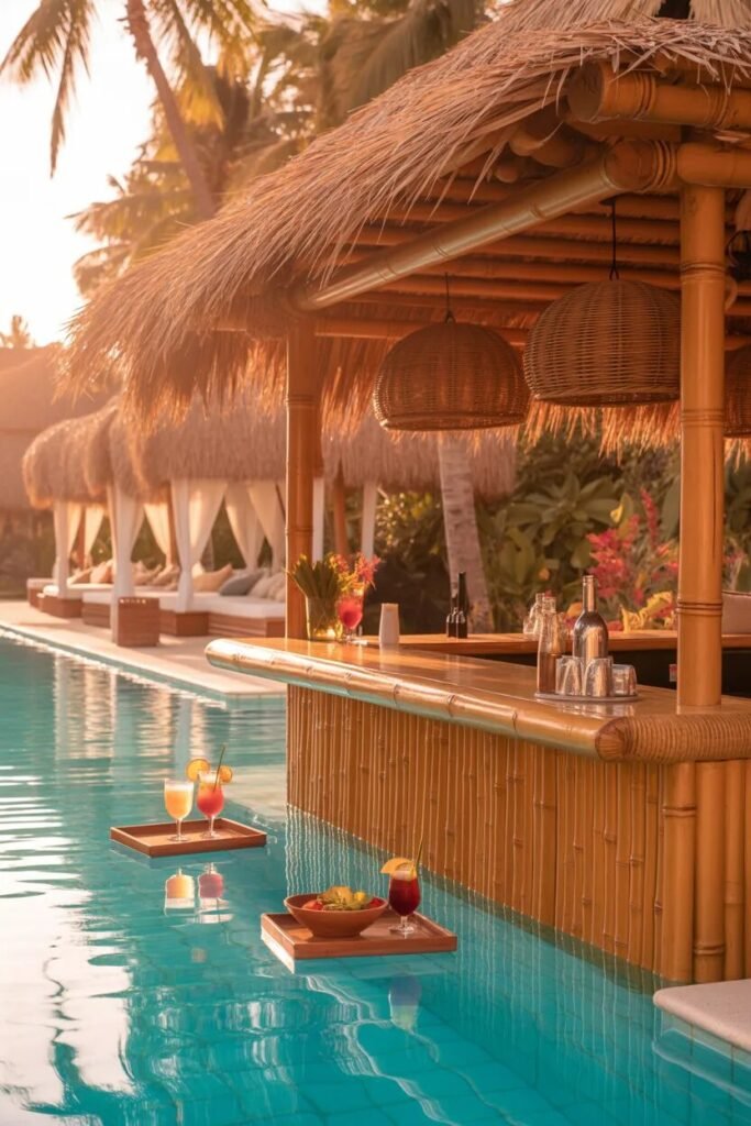 30 creative pool bar ideas bamboo bar