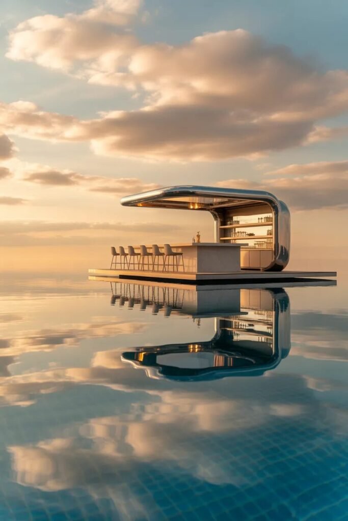 30 creative pool bar ideas mirror illusion