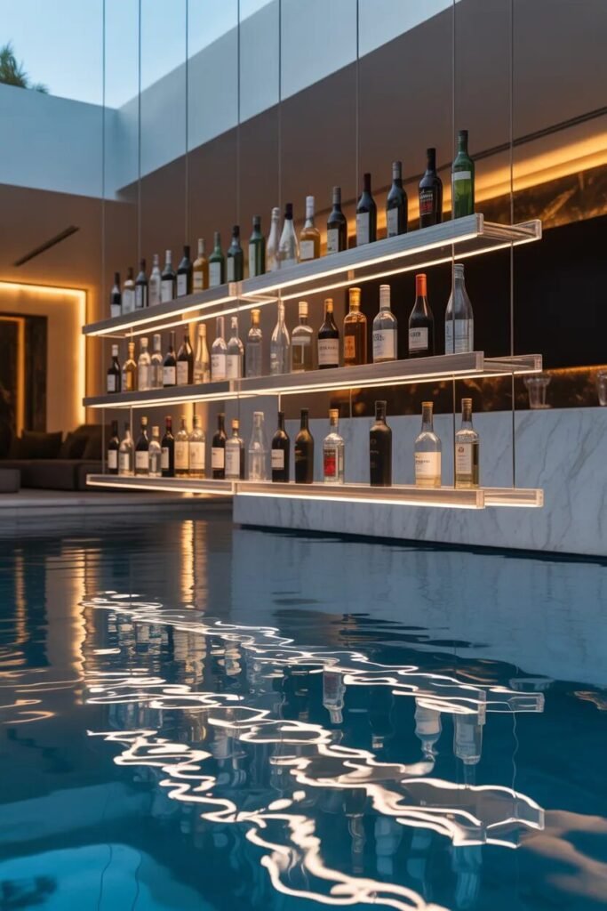 30 creative pool bar ideas floating display