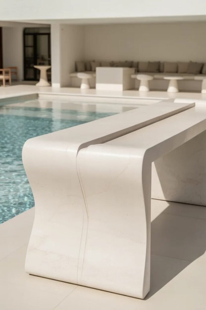 30 creative pool bar ideas white stone
