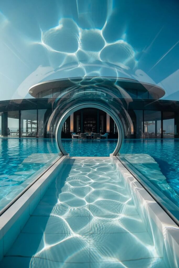 30 creative pool bar ideas glass tunnel