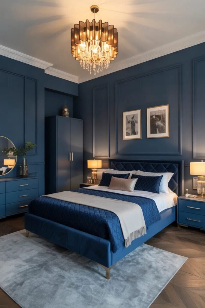 navy blue bedroom ideas furniture