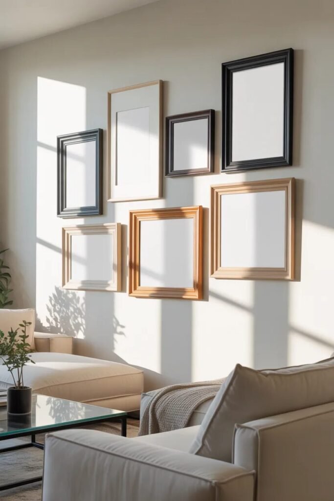 frame living room wall decor ideas