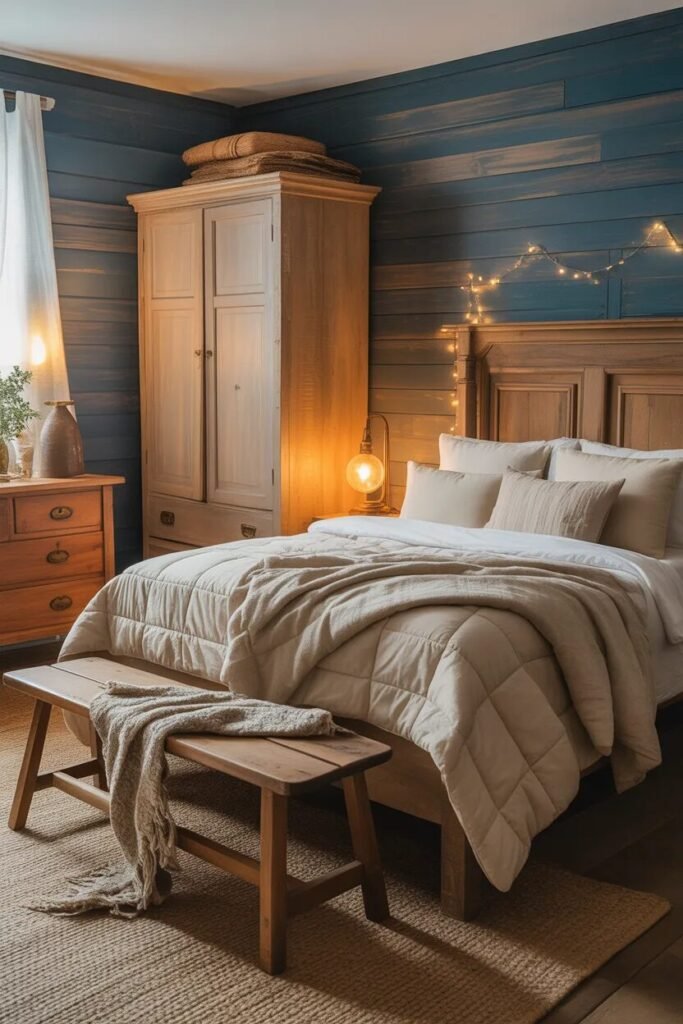 rustic blue bedroom ideas furniture