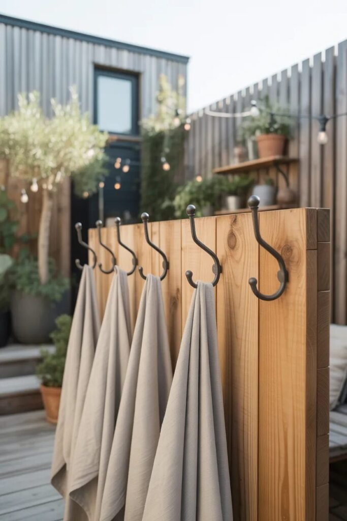  panel pool towel storage ideas