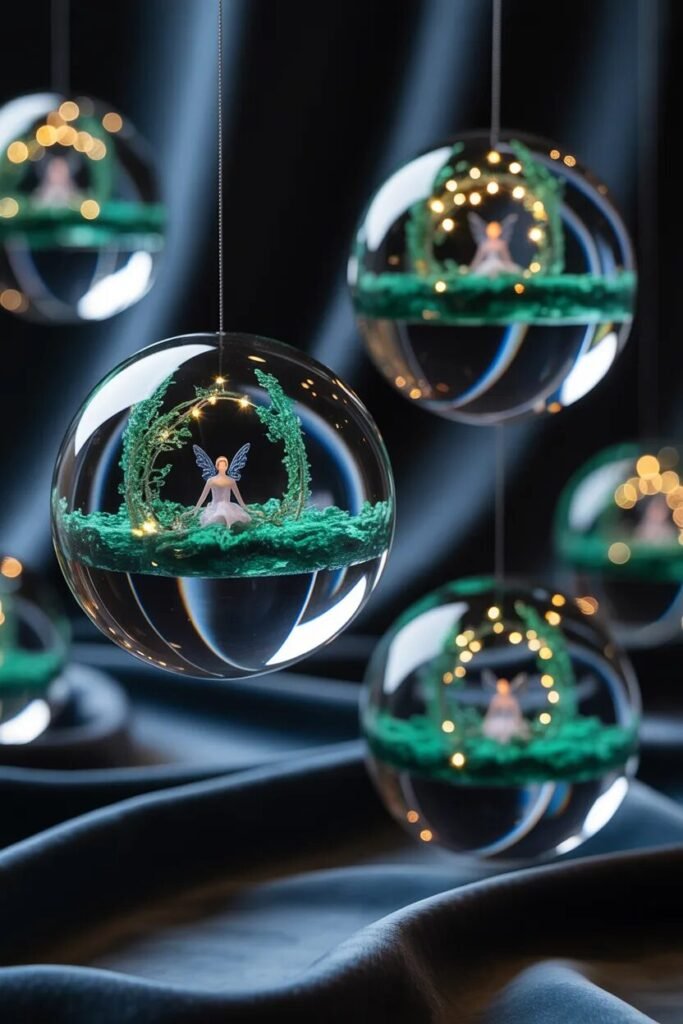 20 fairy garden ideas crystal orbs