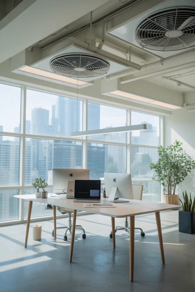 double fan false ceiling design ideas office style