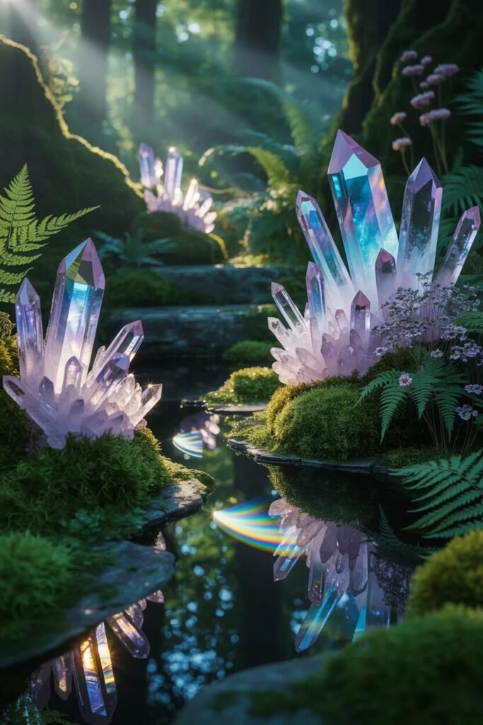 20 fairy garden ideas crystal garden