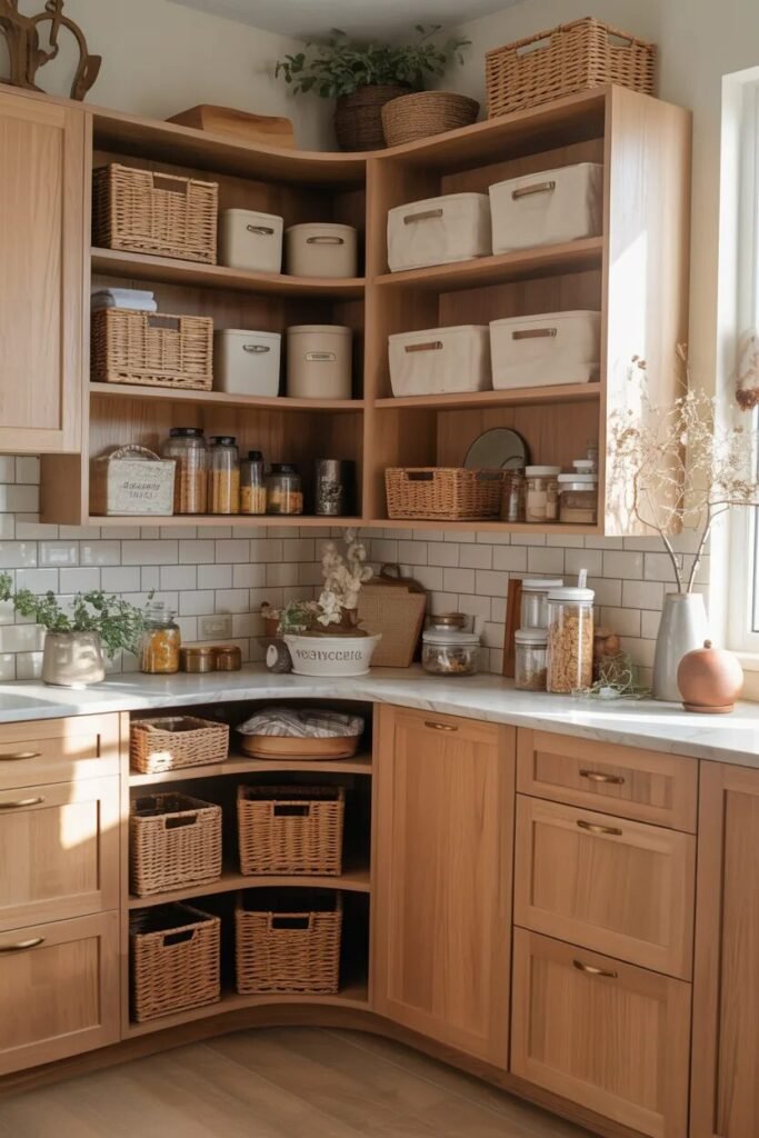 curved pantry shelving ideas design