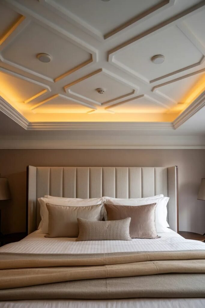 luxury POP ceiling design ideas 15 Bedroom luxury POP ceiling decor