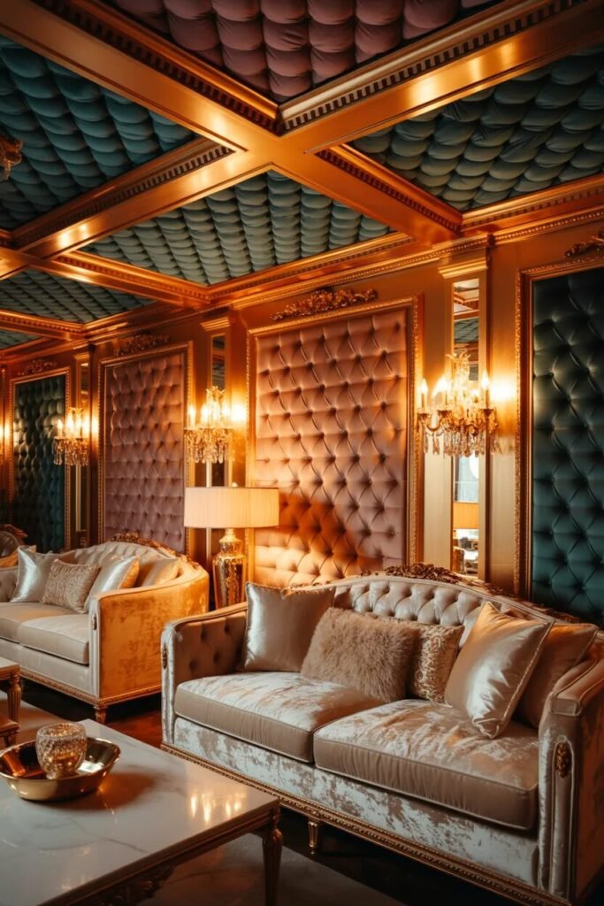 luxury POP ceiling design ideas 23 Glam luxury POP ceiling style