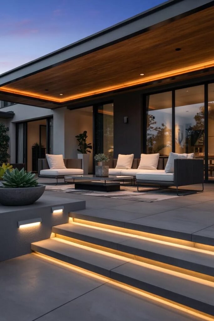 LED front porch design ideas