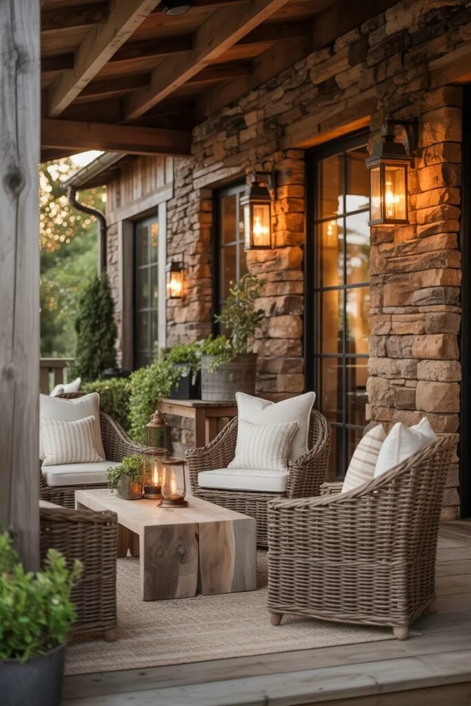 Rustic front porch design ideas