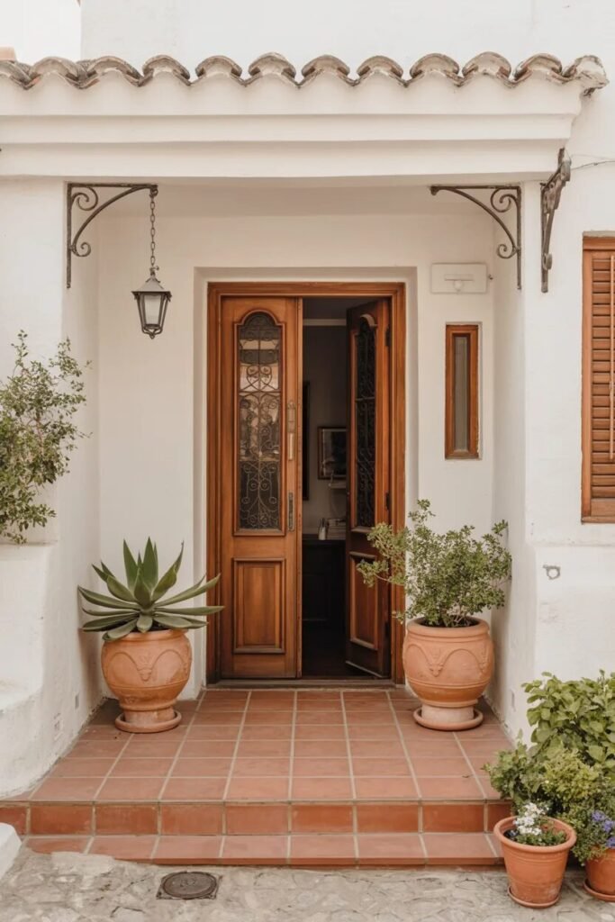 Mediterranean front porch ideas