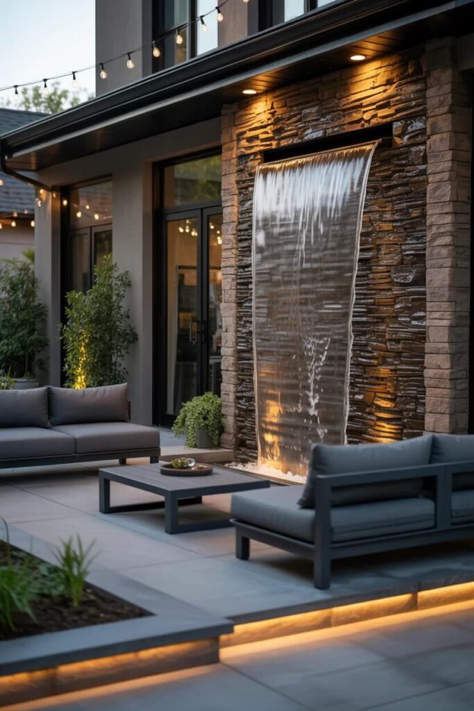 Waterfall front porch design ideas