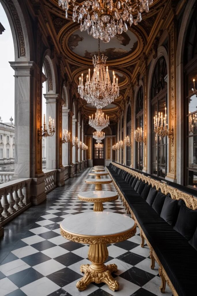 Black gold terrace ideas