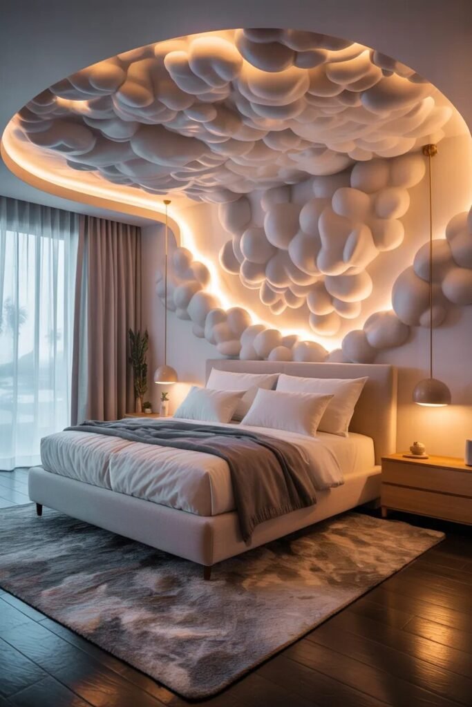 Cloud aesthetic wall decor ideas
