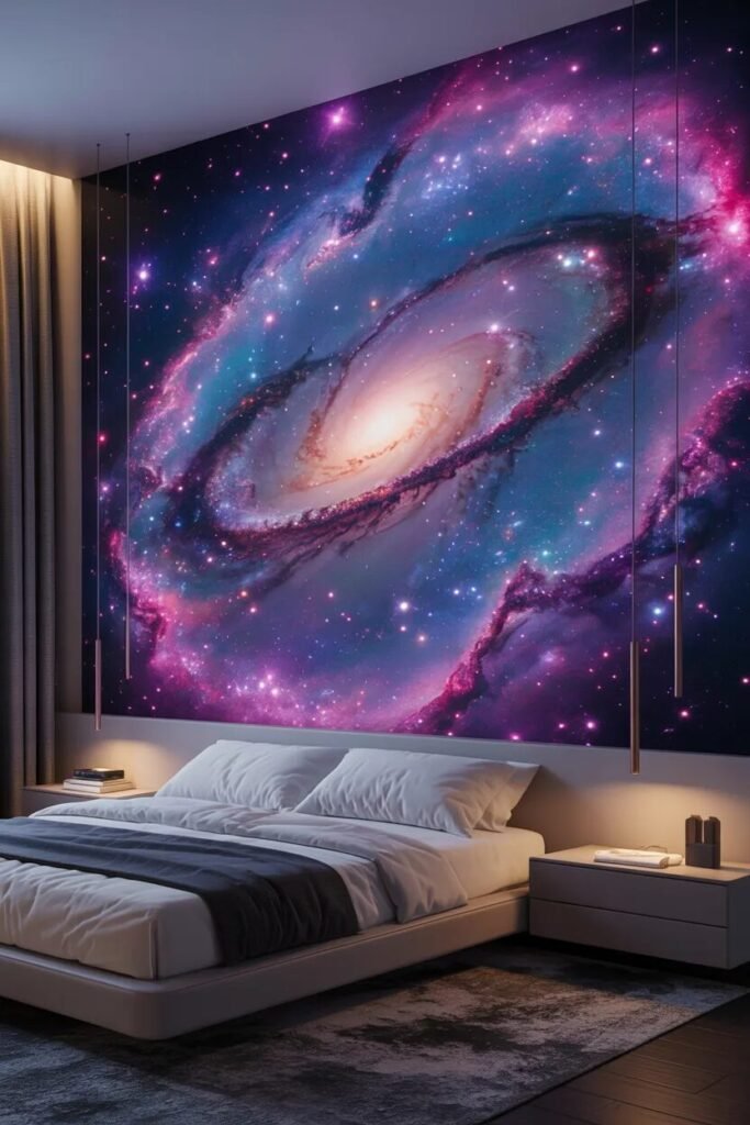 Galaxy aesthetic wall decor ideas