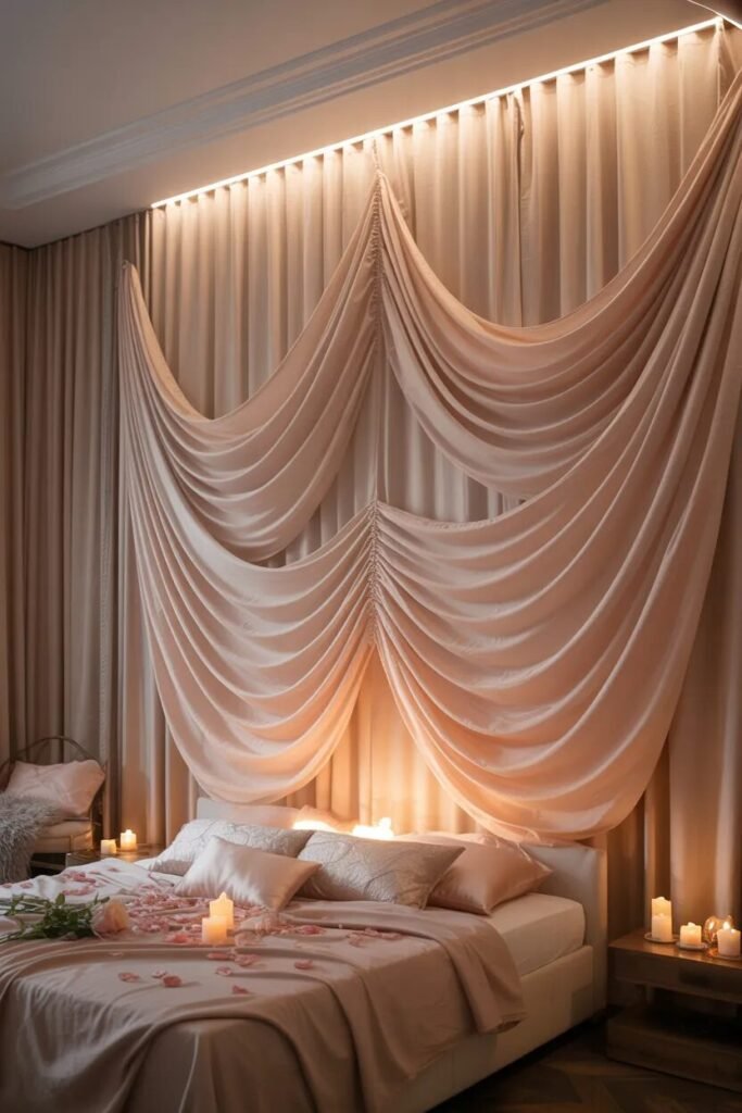 Fabric aesthetic wall decor ideas