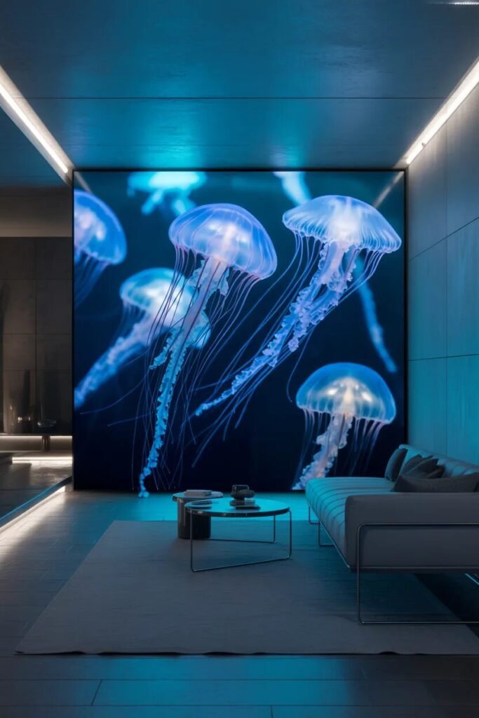 Aquarium aesthetic wall decor ideas