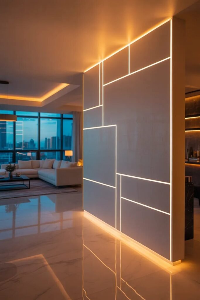 LED aesthetic wall decor ideas