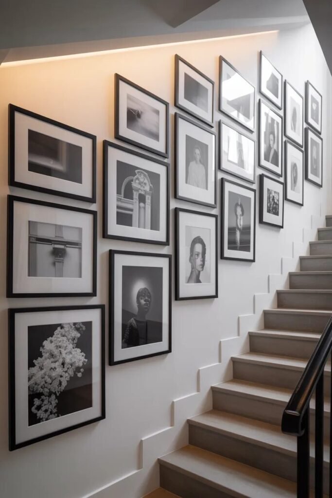 photo stair wall decor ideas
