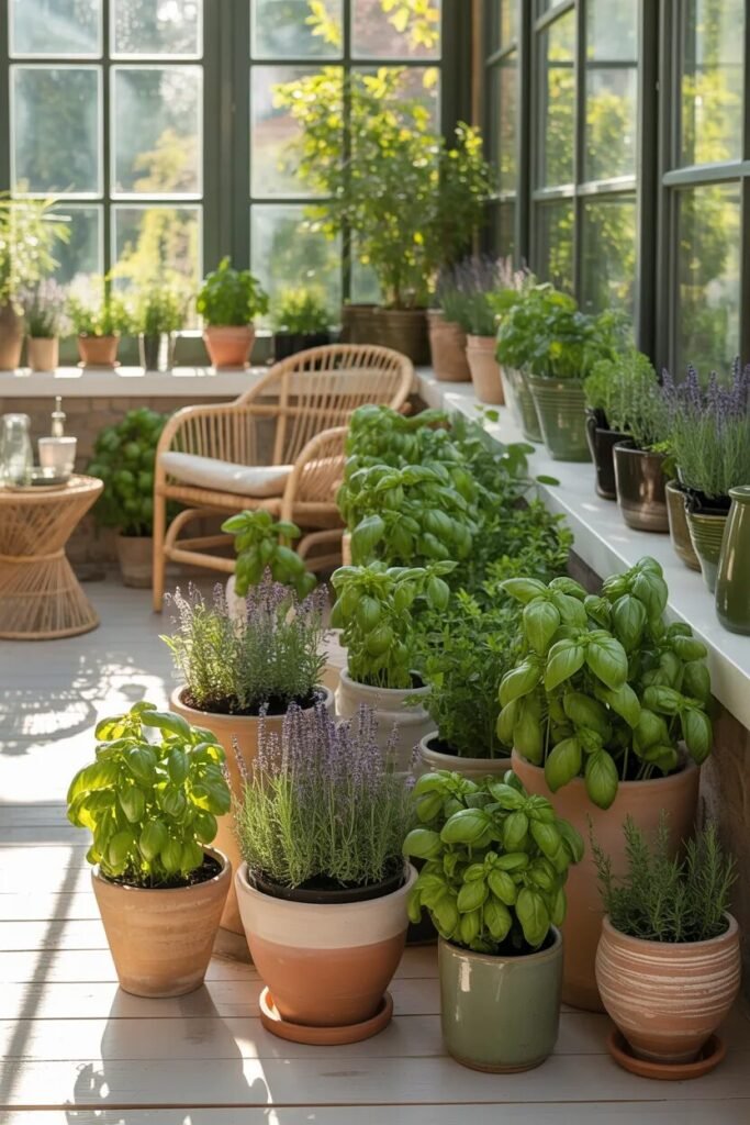 Indoor herb garden ideas 5 sunroom indoor herb garden ideas