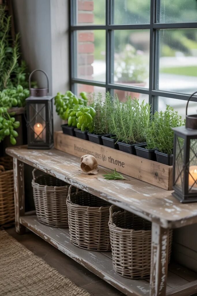 Indoor herb garden ideas 16 rustic indoor herb garden ideas
