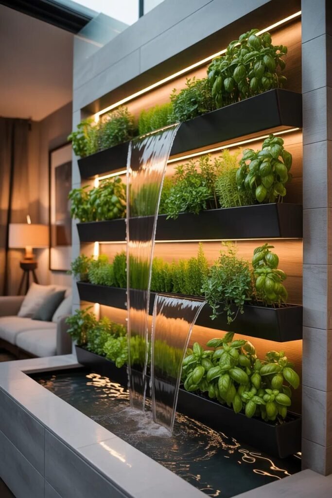 waterfall creative herb planter ideas