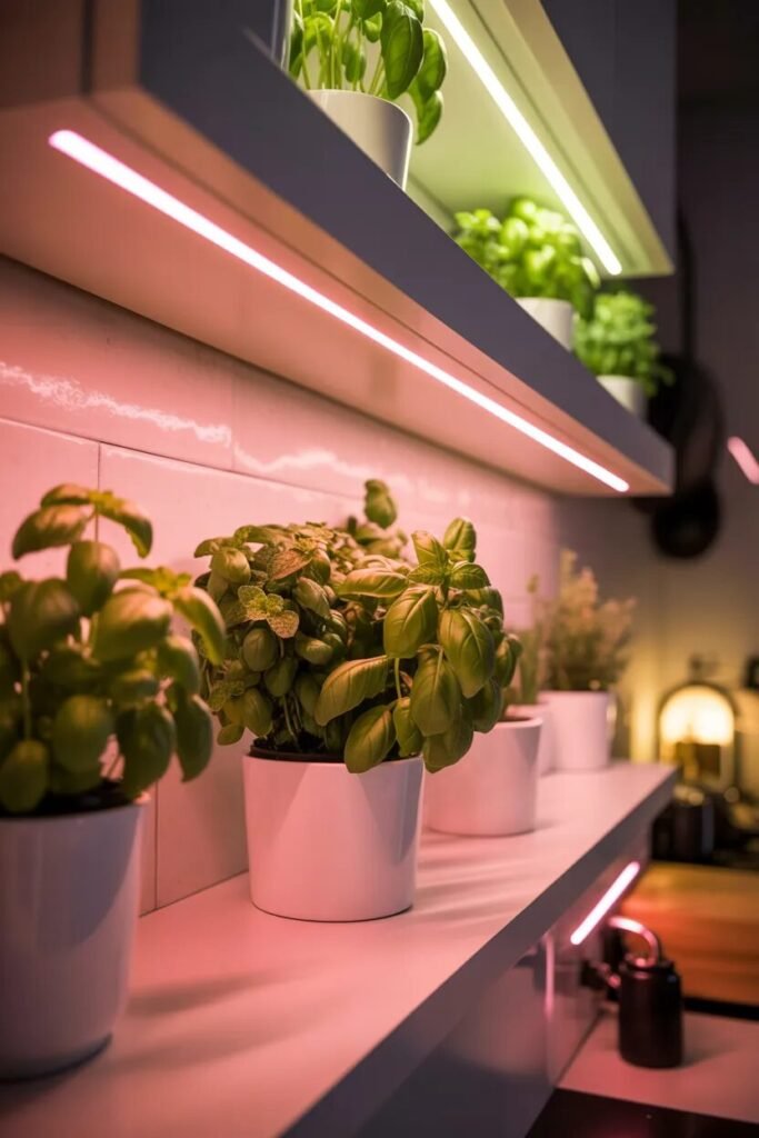 neon creative herb planter ideas