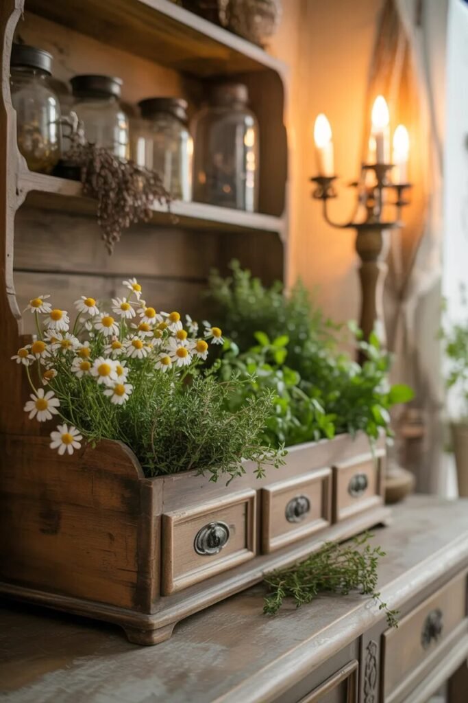 vintage creative herb planter ideas