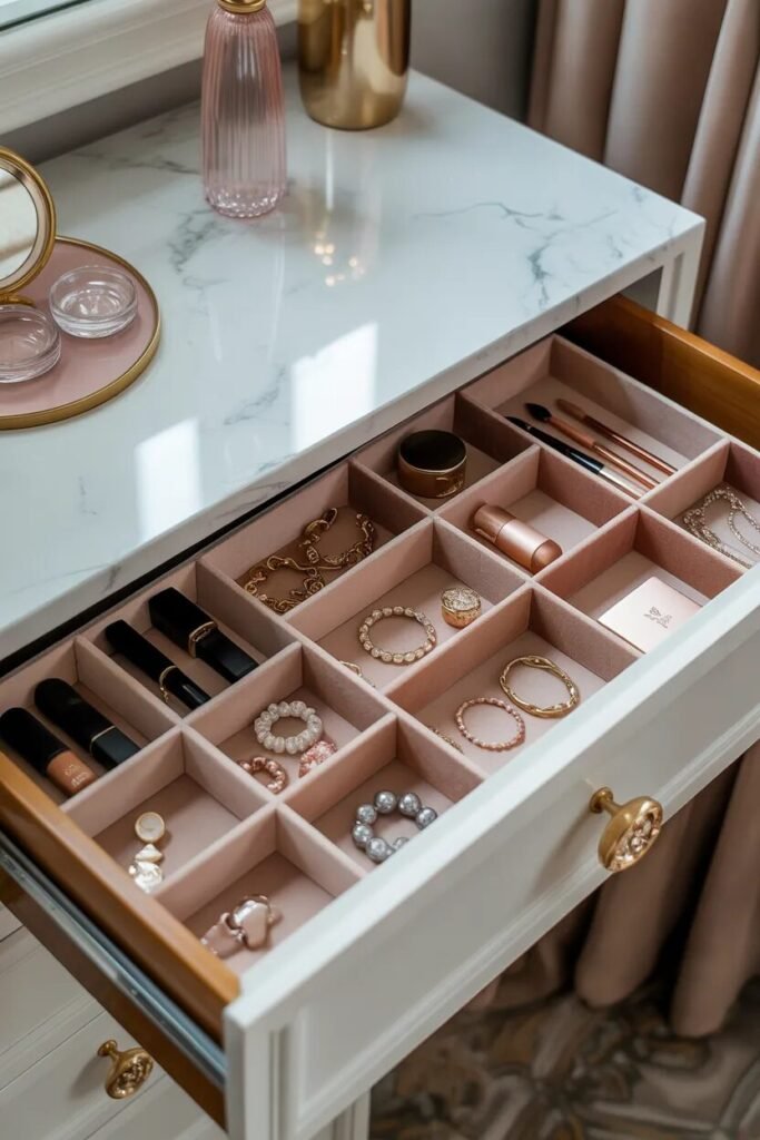 28 vanity organization ideas 6 velvet vanity organization ideas drawers