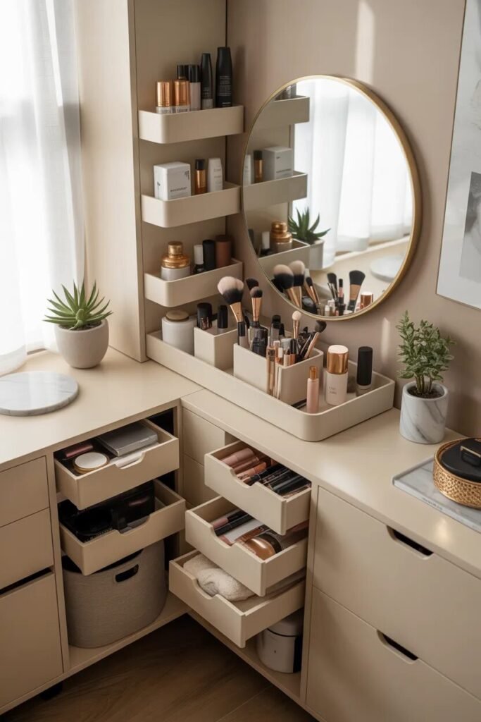 28 vanity organization ideas 17 corner vanity organization ideas storage