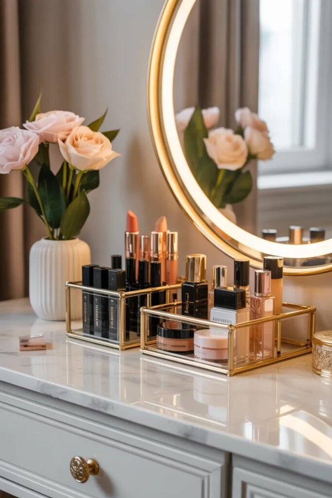 28 vanity organization ideas 19 gold vanity organization ideas accents