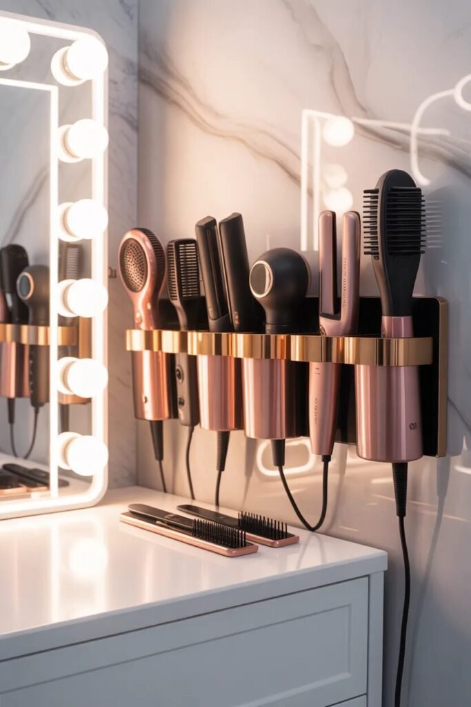 28 vanity organization ideas 25 hair tool vanity organization ideas