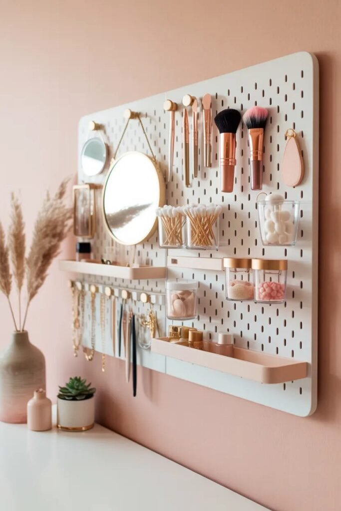 28 vanity organization ideas 27 pegboard vanity organization ideas wall