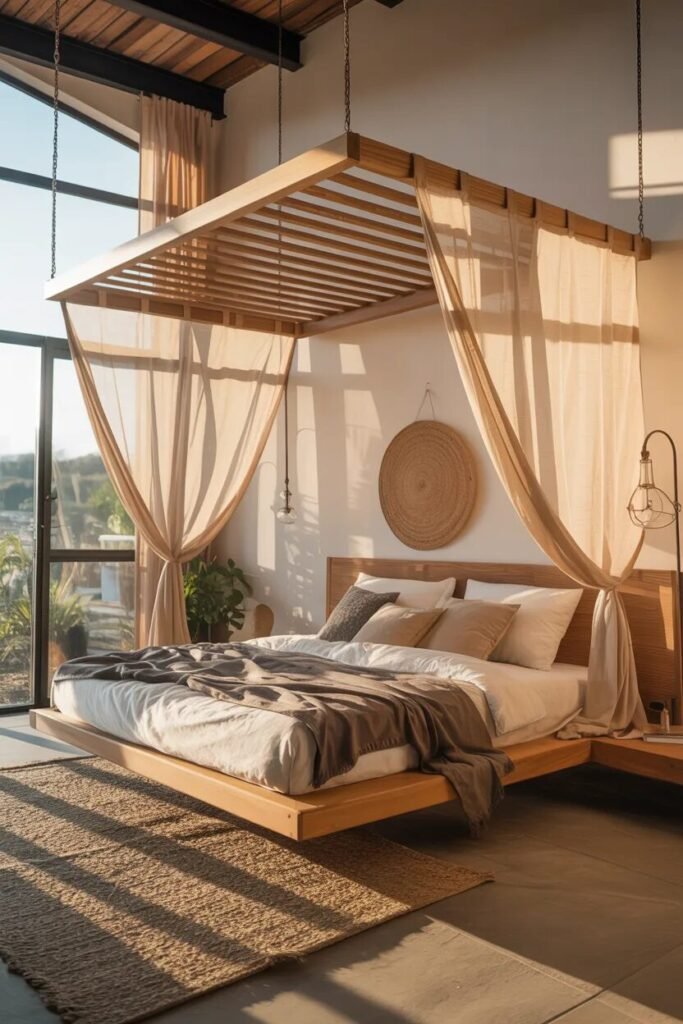 Suspended 21 bed frame design