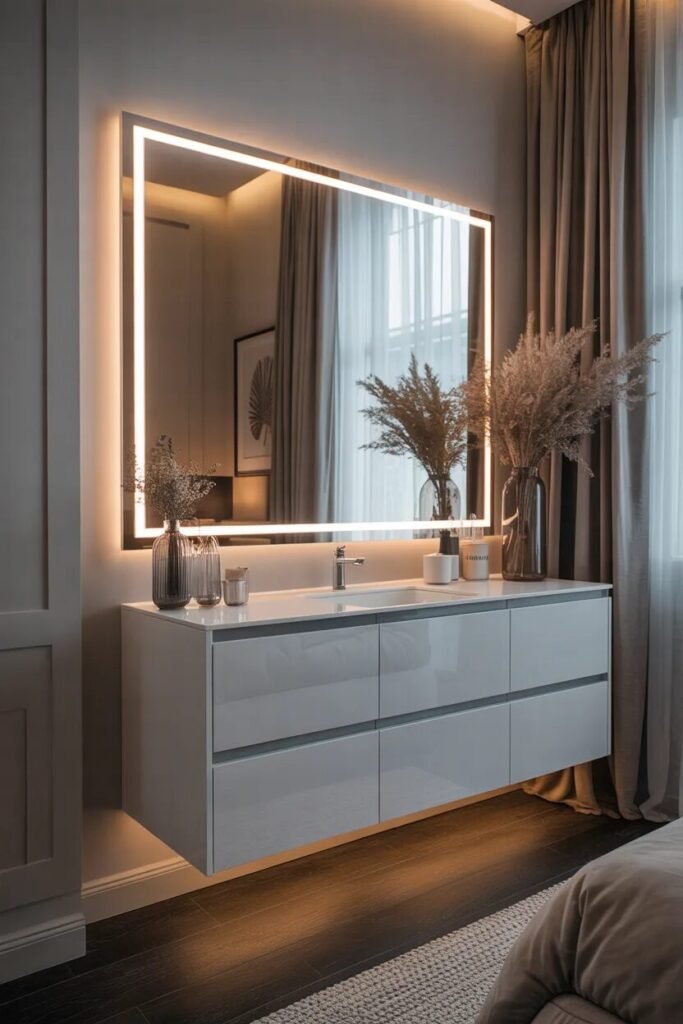 luxury white vanity LED lighting