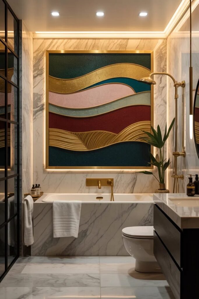 luxury bathroom print ideas shadowbox