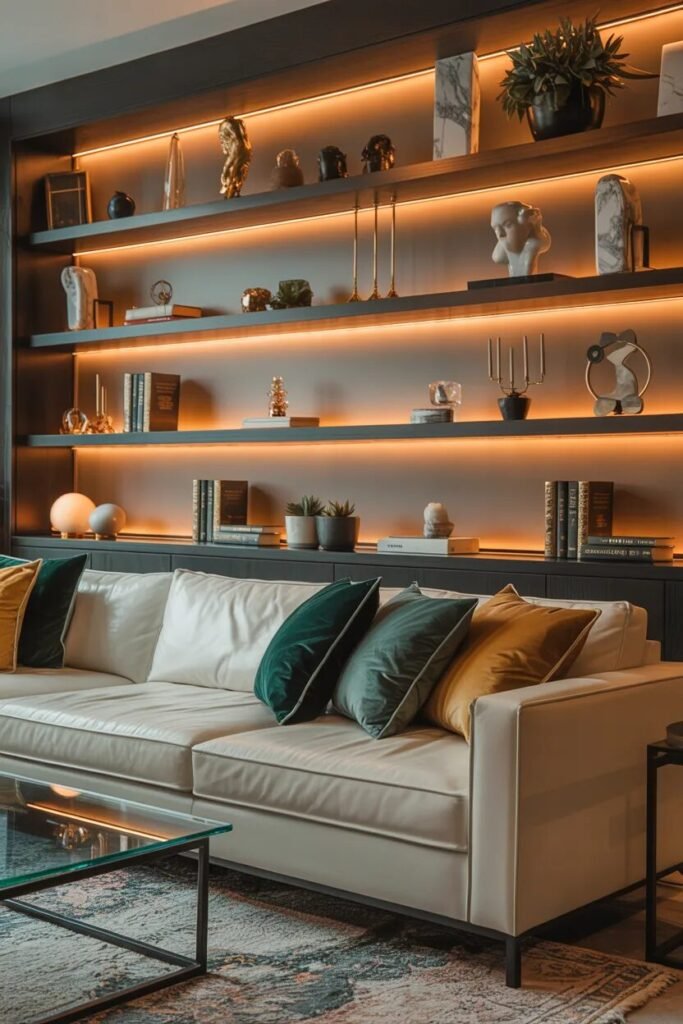 Unique living room lighting ideas 14 shelf living room lighting ideas