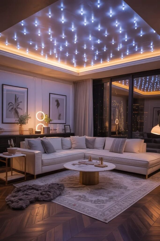 Unique living room lighting ideas 15 star ceiling lighting ideas