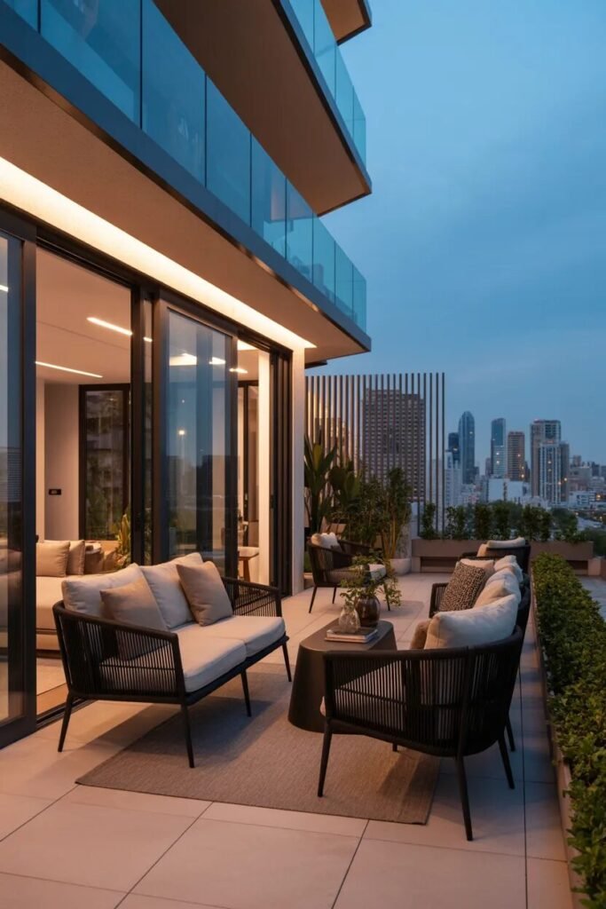 Modern balcony privacy ideas 2 modern balcony privacy glass panels