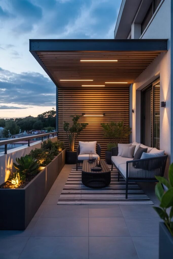 Modern balcony privacy ideas 3 LED modern balcony privacy ideas